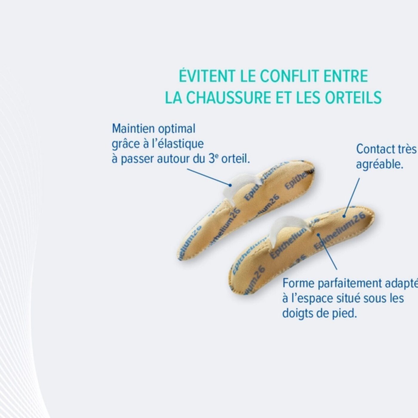 Barrettes sous-diaphysaires Epitact pour corriger les orteils en griffe et marteau – Image 2