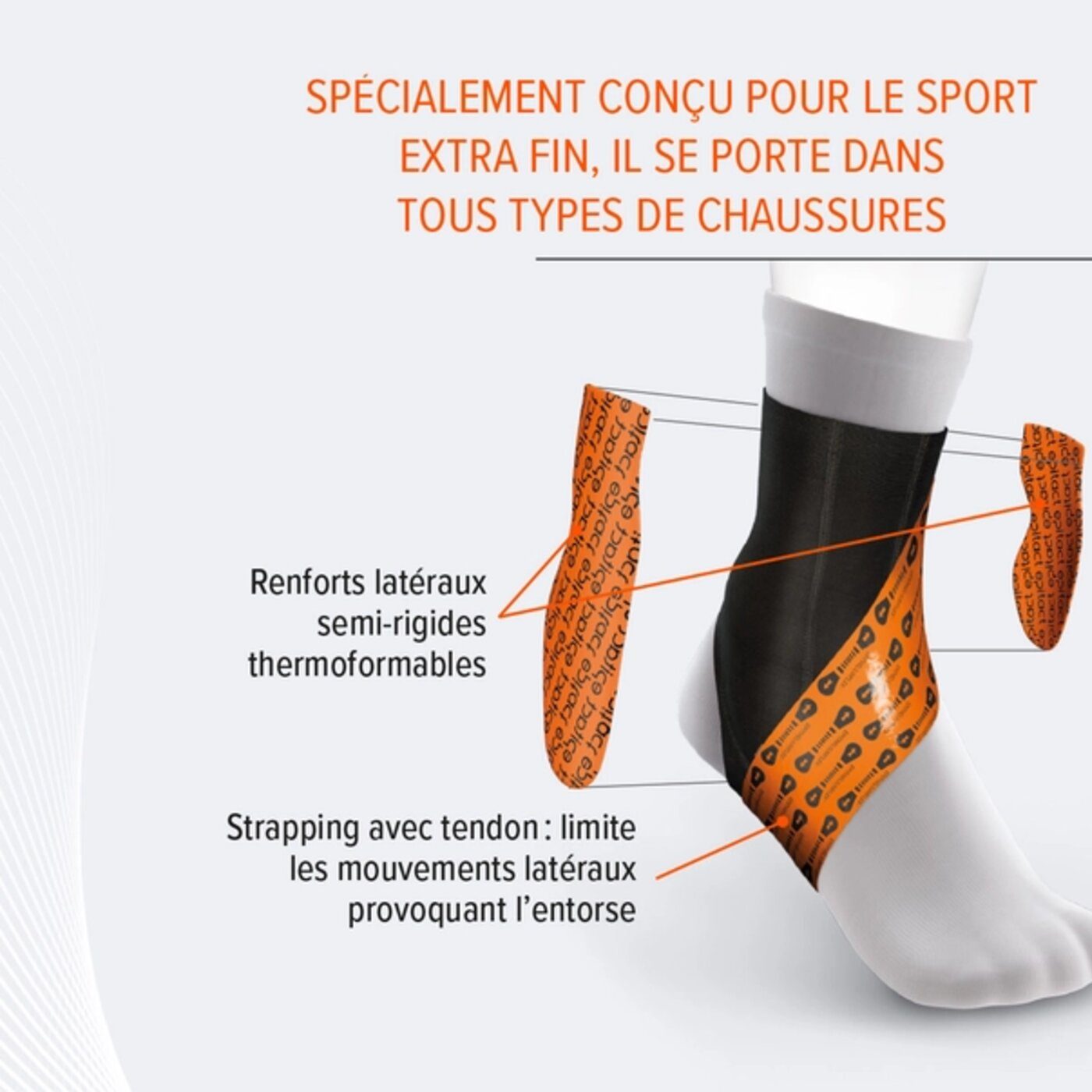description chevillière entorse sport